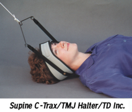 Supine C-Trax&reg; Cervical Traction Unit with TMJ Halter