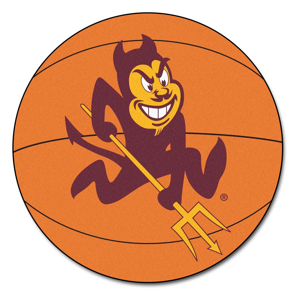 27" Round Arizona State Sun Devils Basketball Mat