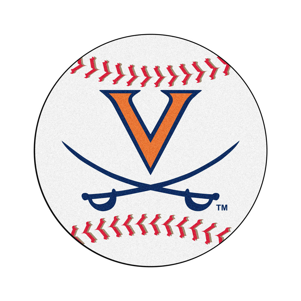 Virginia Cavaliers 27" Round Baseball Mat