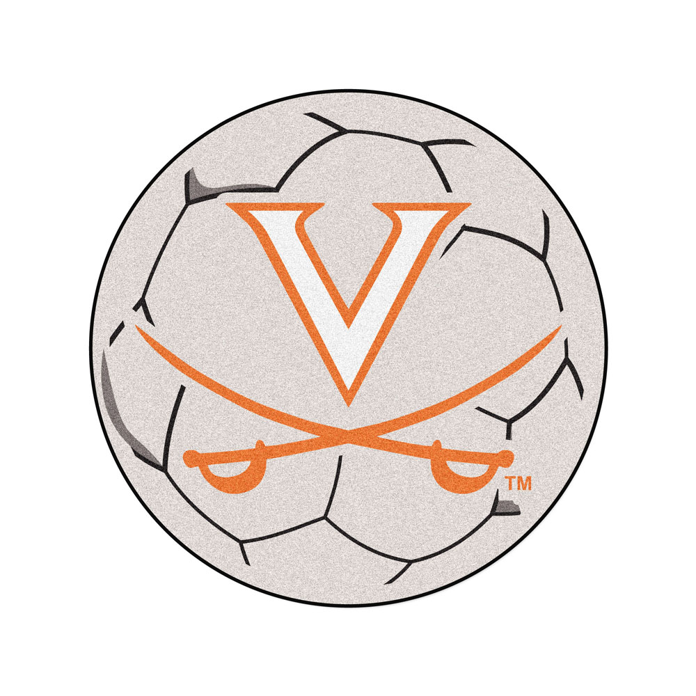 27" Round Virginia Cavaliers Soccer Mat