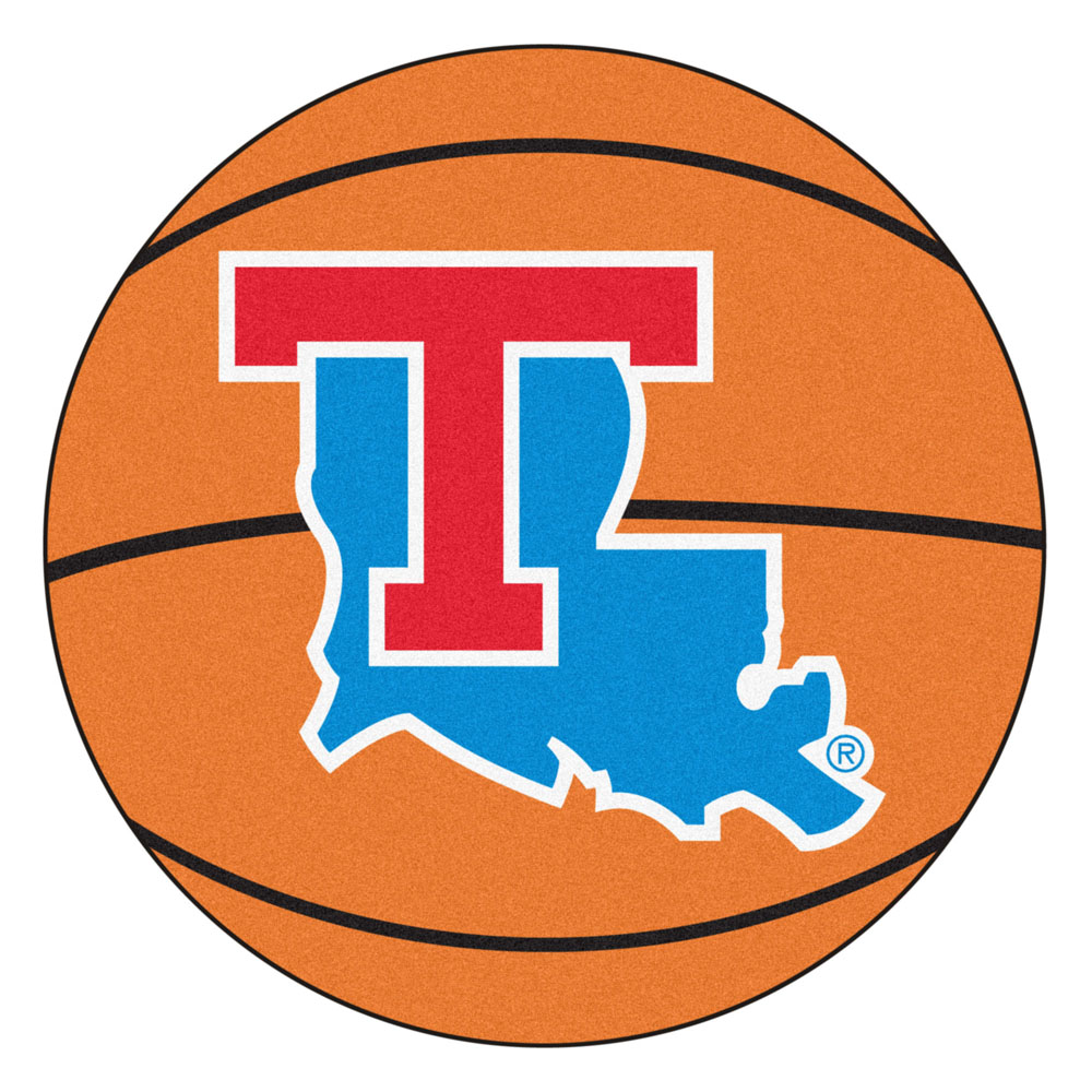 27" Round Louisiana Tech Bulldogs Basketball Mat