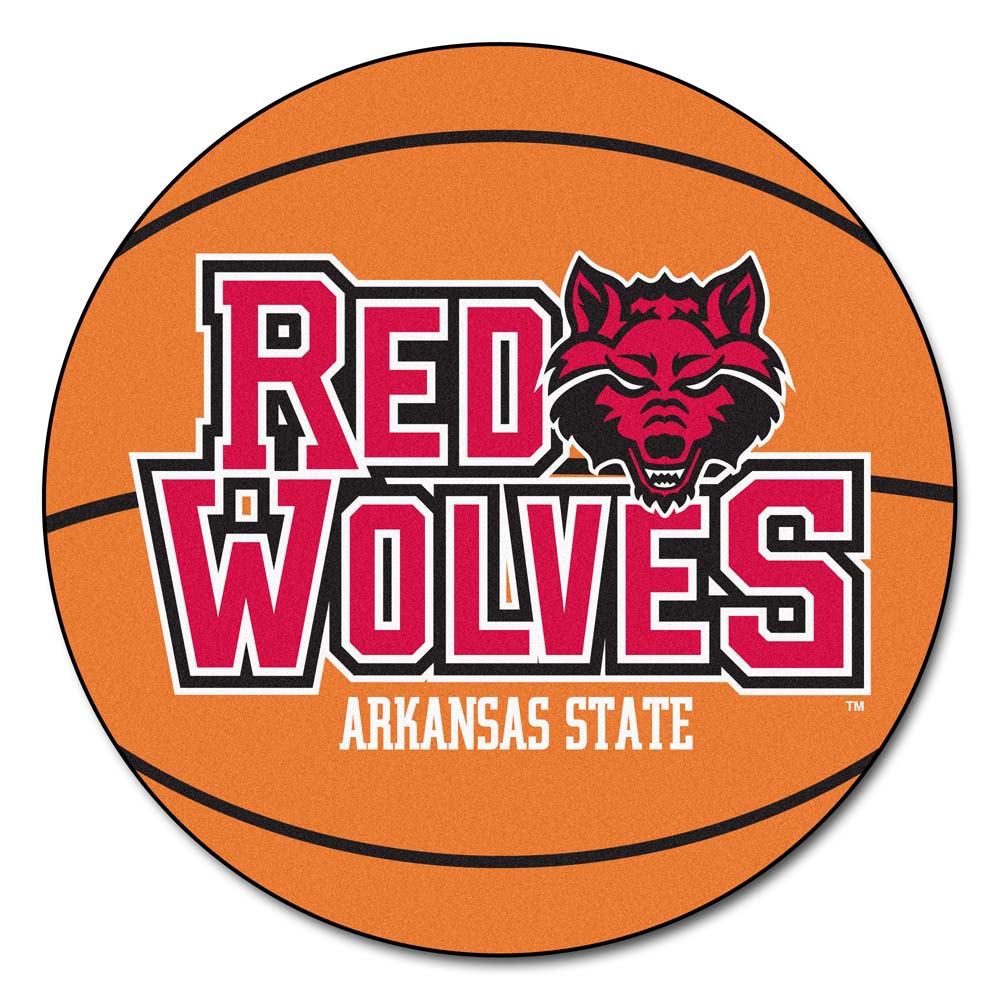 27" Round Arkansas State Red Wolves Basketball Mat