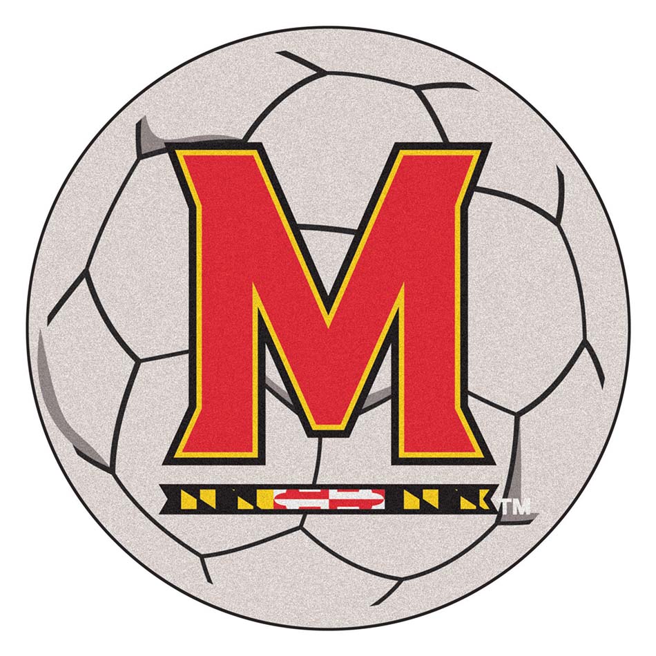 27" Round Maryland Terrapins Soccer Mat