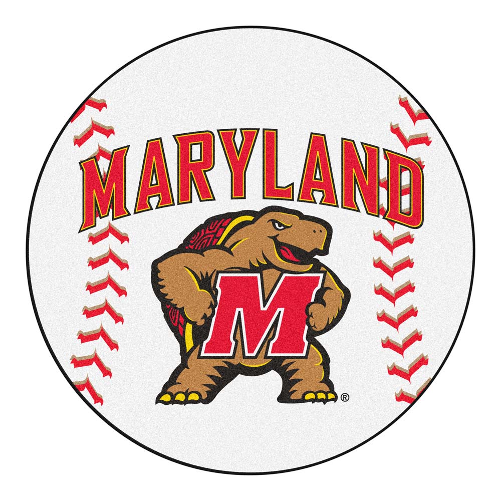 27" Round Maryland Terrapins Baseball Mat