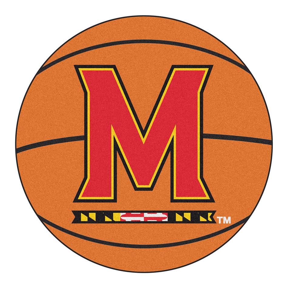 27" Round Maryland Terrapins Basketball Mat
