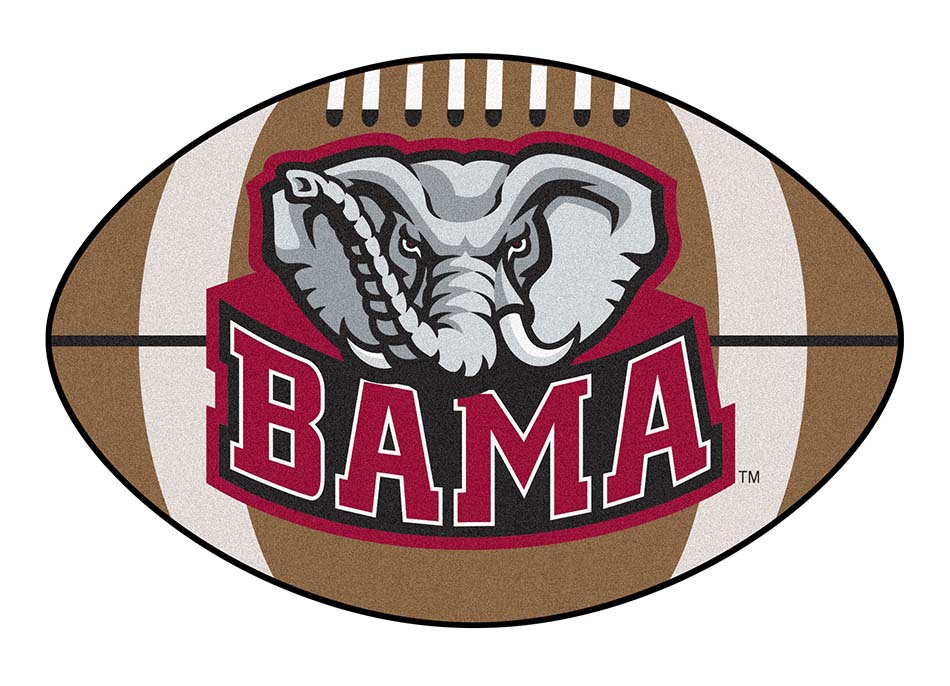 22" x 35" Alabama Crimson Tide Football Mat