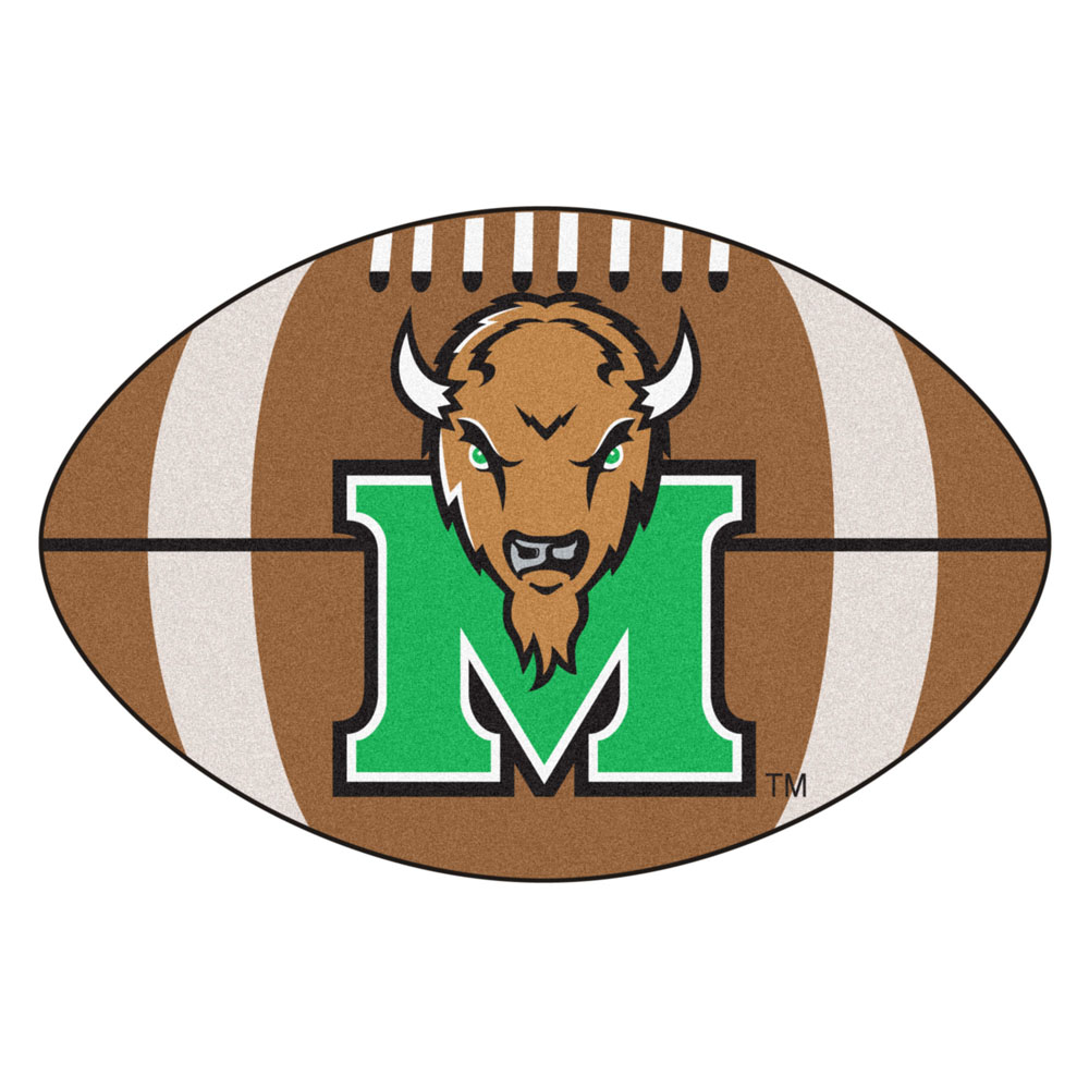 22" x 35" Marshall Thundering Herd Football Mat