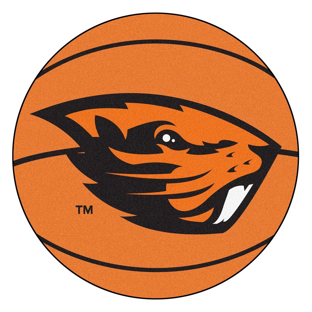 Oregon State Beavers 27" Round Basketball Mat