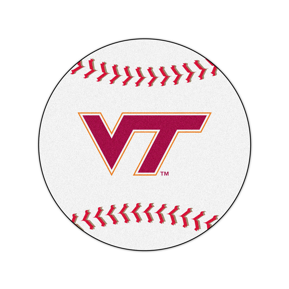 27" Round Virginia Tech Hokies Baseball Mat