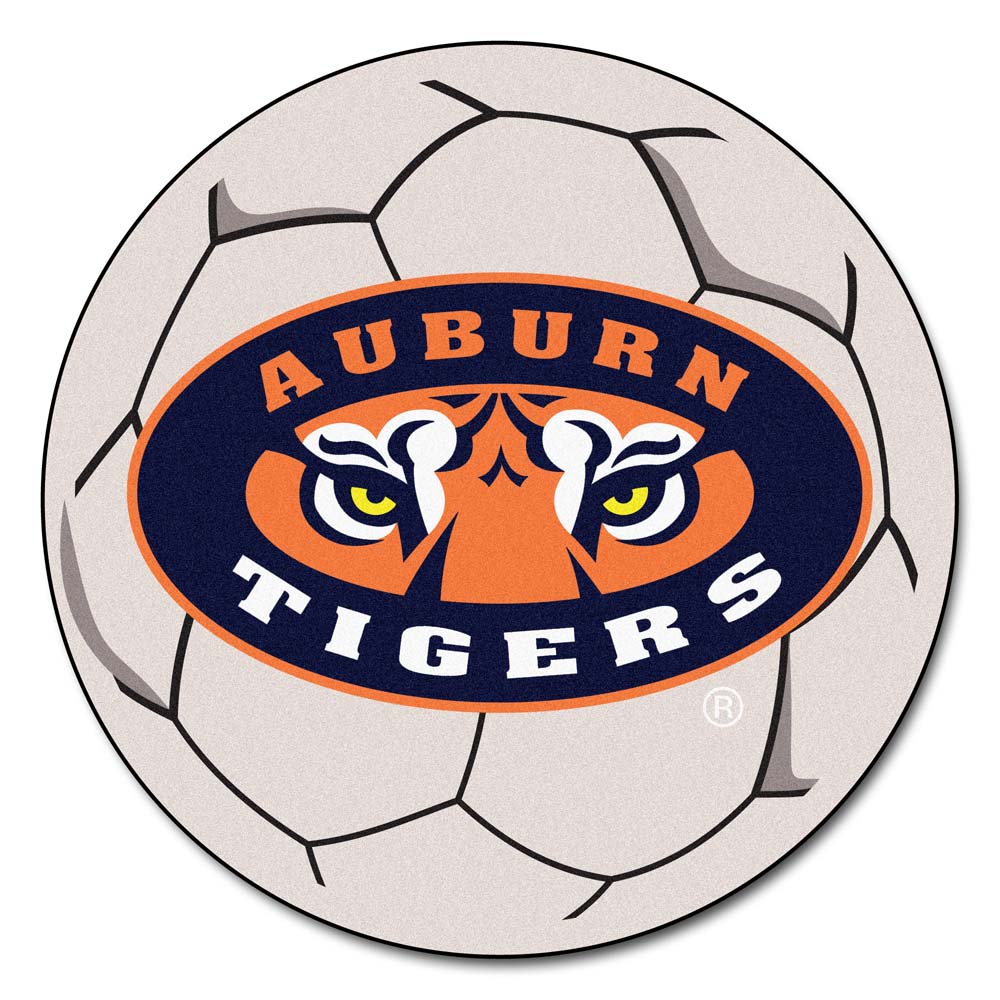 27" Round Auburn Tigers Soccer Mat
