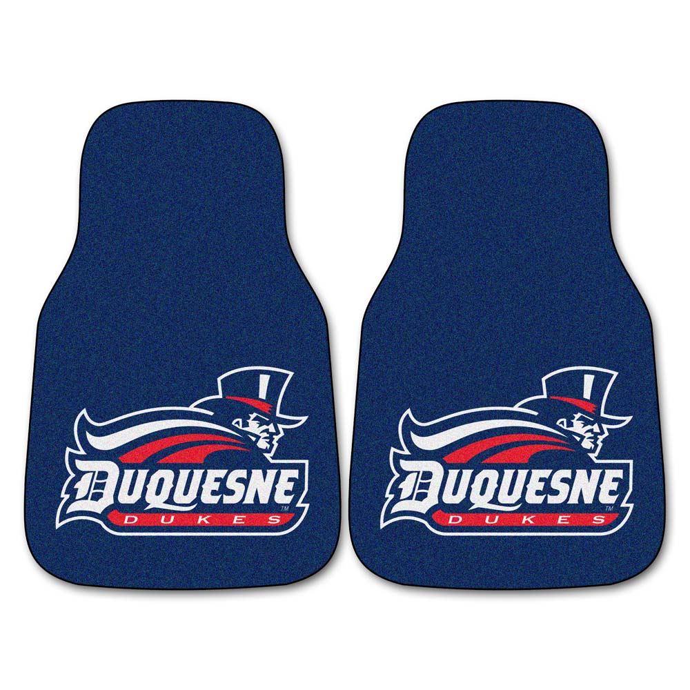 Duquesne Dukes 27" x 18" Auto Floor Mat (Set of 2 Car Mats)