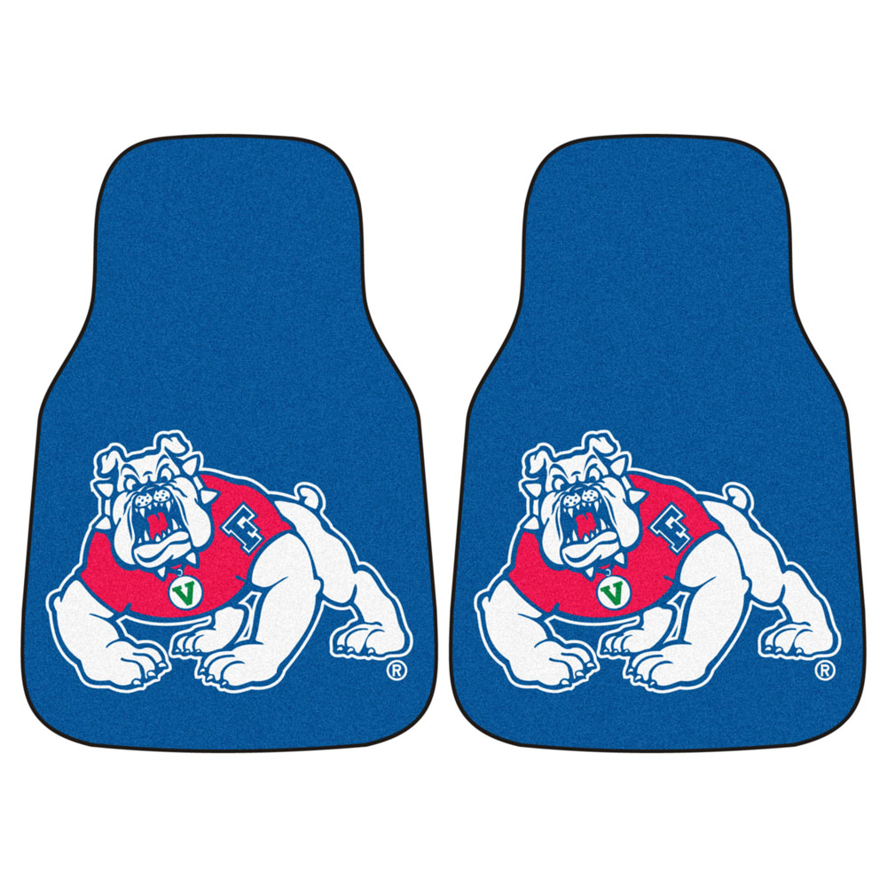 Fresno State Bulldogs 27" x 18" Auto Floor Mat (Set of 2 Car Mats)