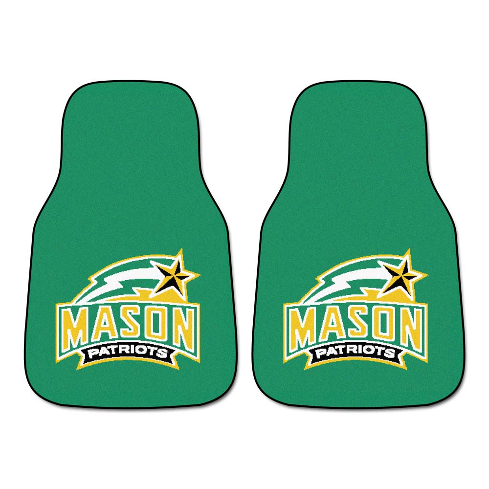 George Mason Patriots 27" x 18" Auto Floor Mat (Set of 2 Car Mats)