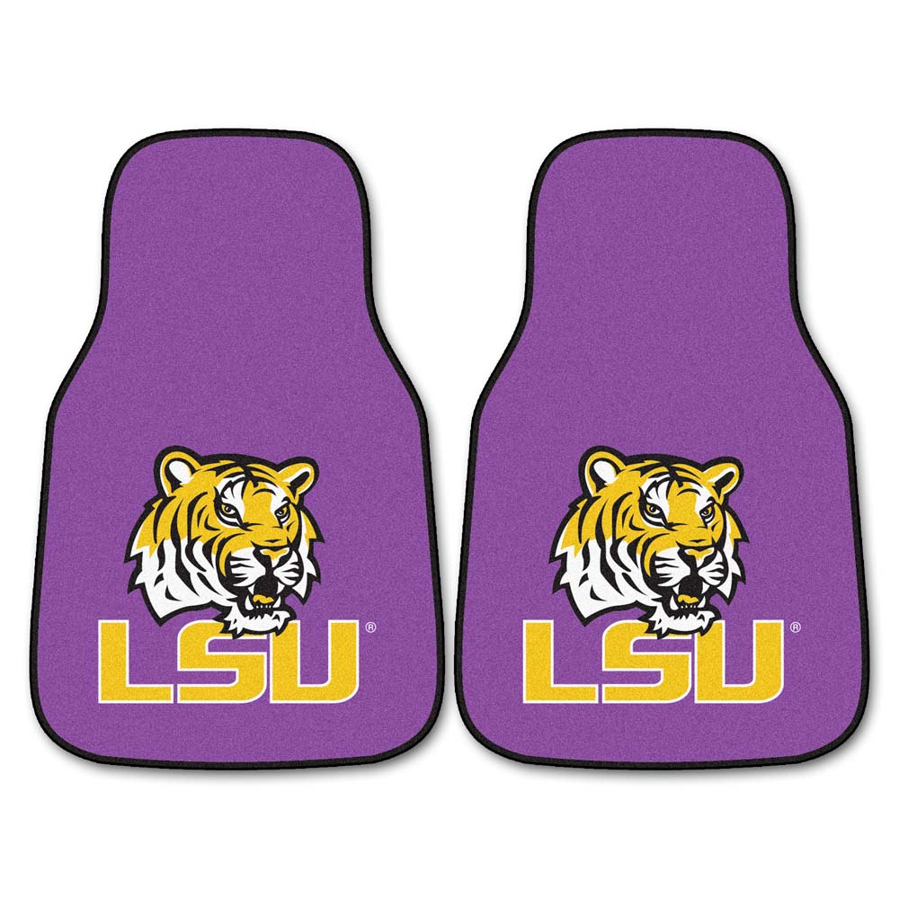 Louisiana State (LSU) Tigers 27" x 18" Auto Floor Mat (Set of 2 Car Mats)