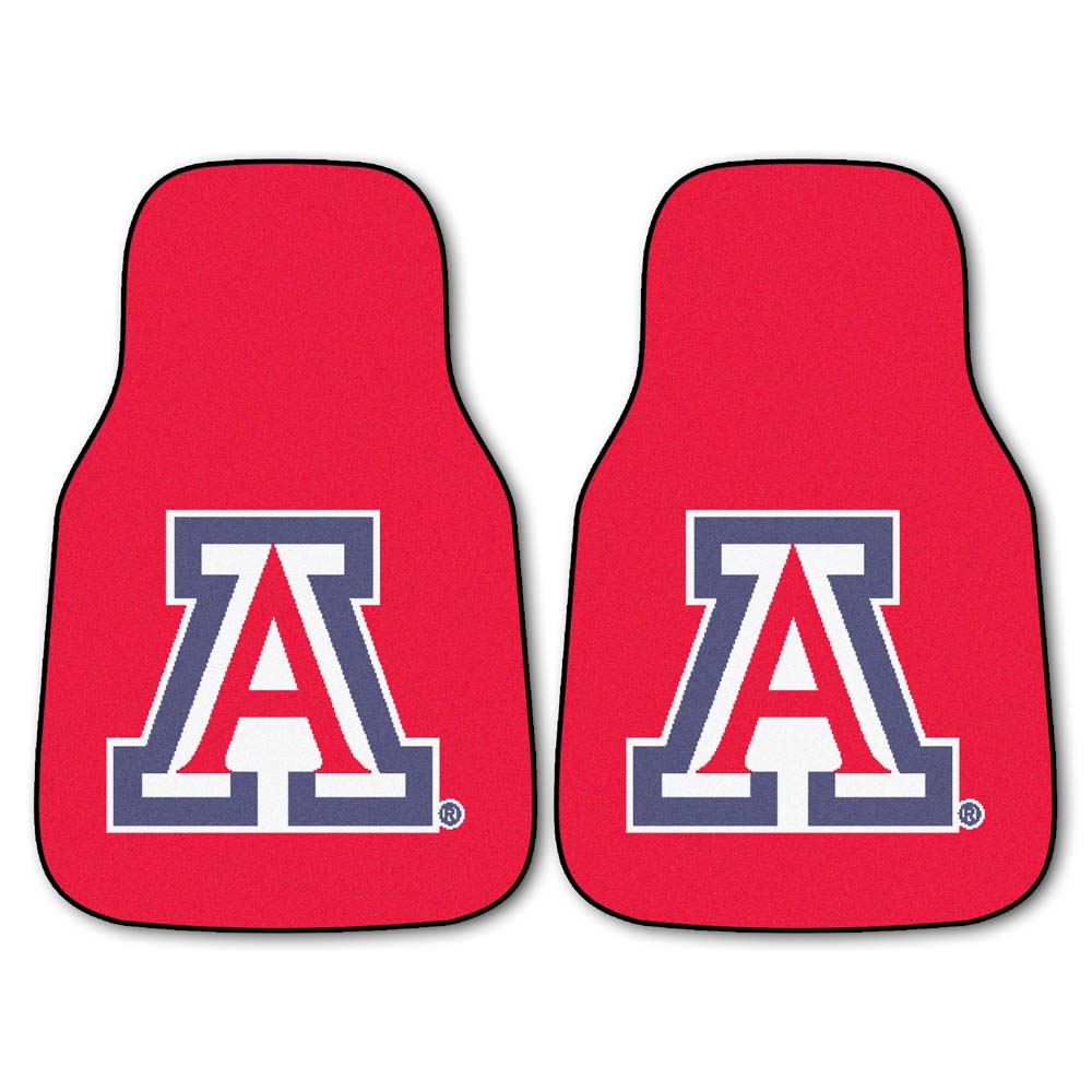 Arizona Wildcats 27" x 18" Auto Floor Mat (Set of 2 Car Mats)