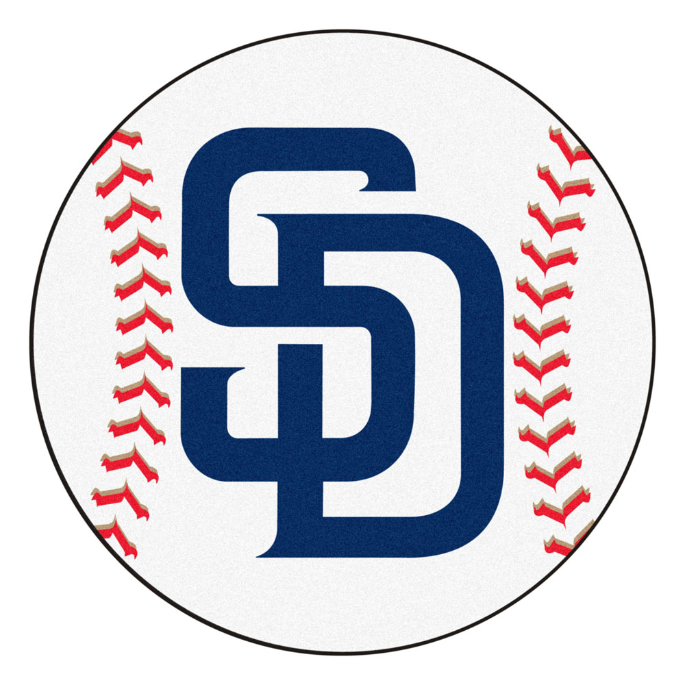 27" Round San Diego Padres Baseball Mat
