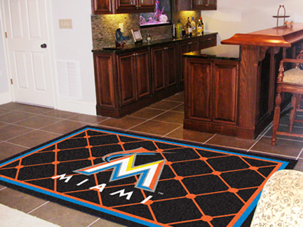 Miami Marlins 5' x 8' Area Rug