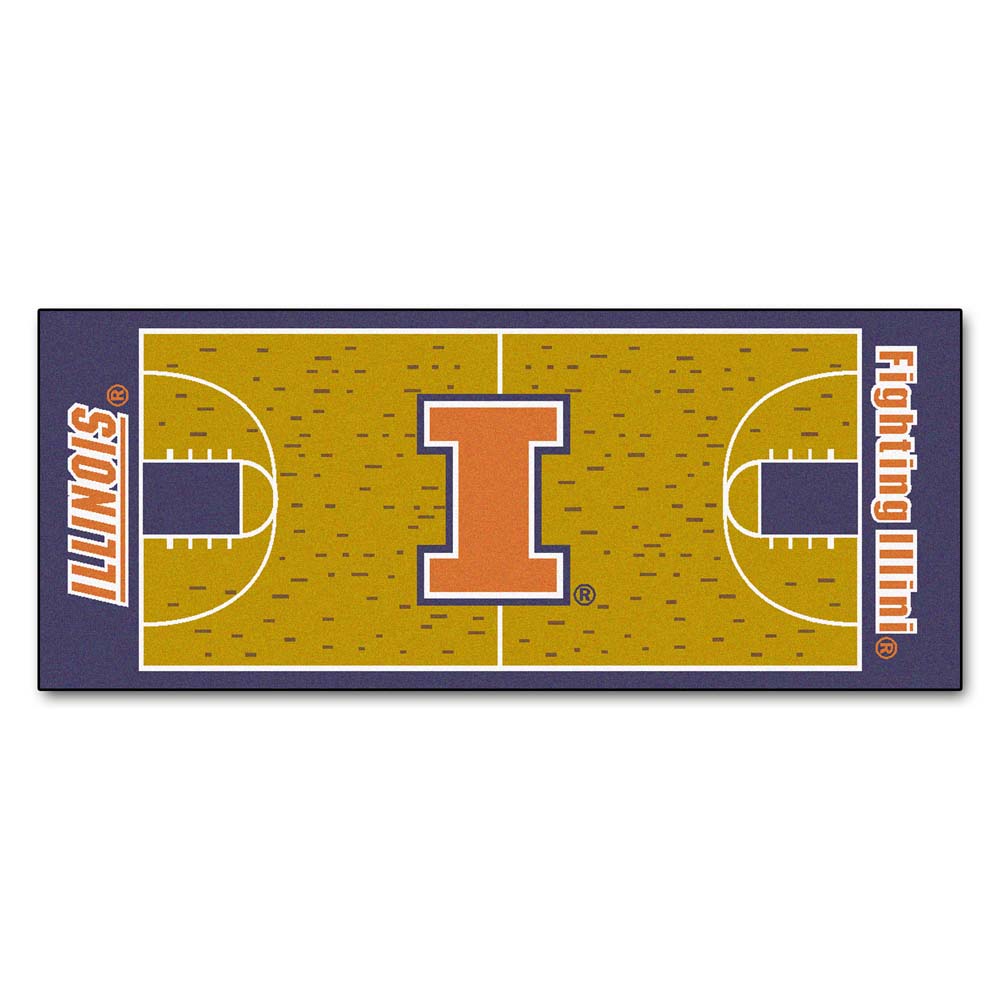 Illinois Fighting Illini 30" x 72" Basketball Court Runner