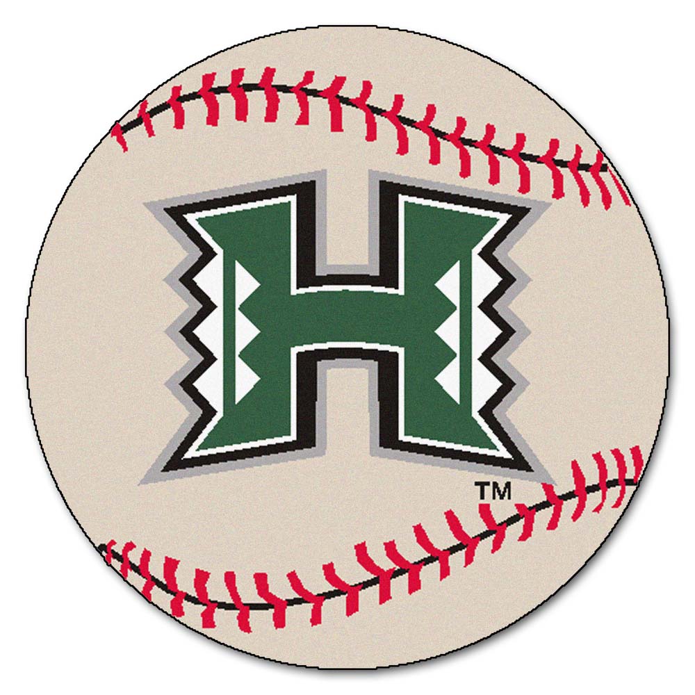 Hawaii Rainbow Warriors 27" Round Baseball Mat