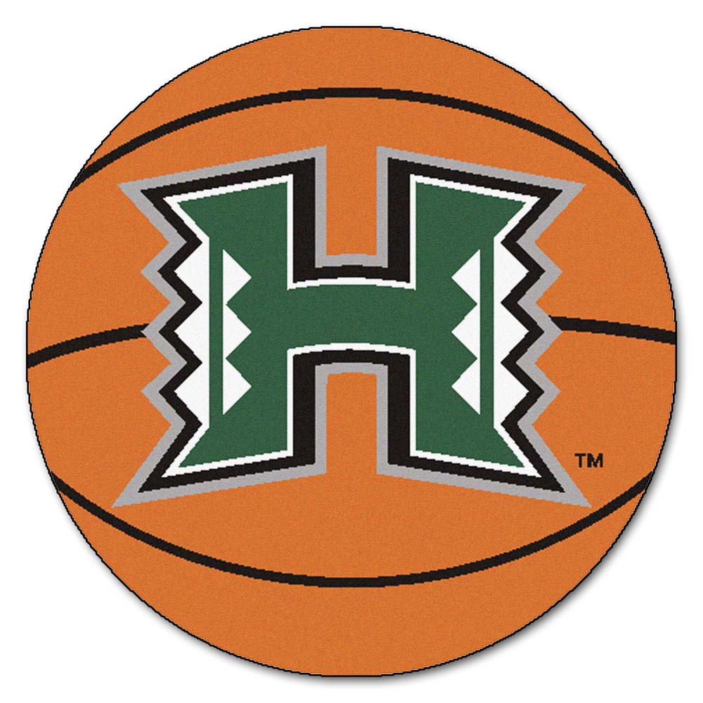 Hawaii Rainbow Warriors 27" Round Basketball Mat