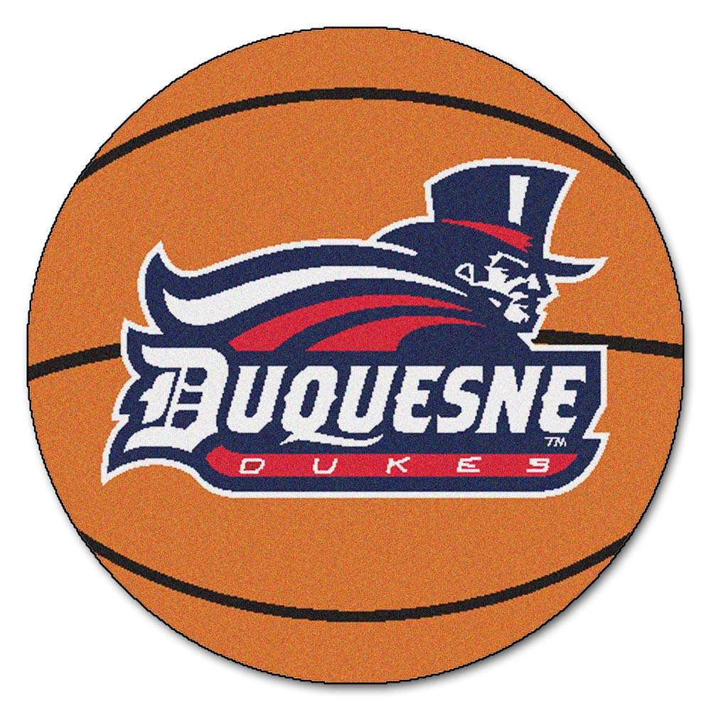 27" Round Duquesne Dukes Basketball Mat