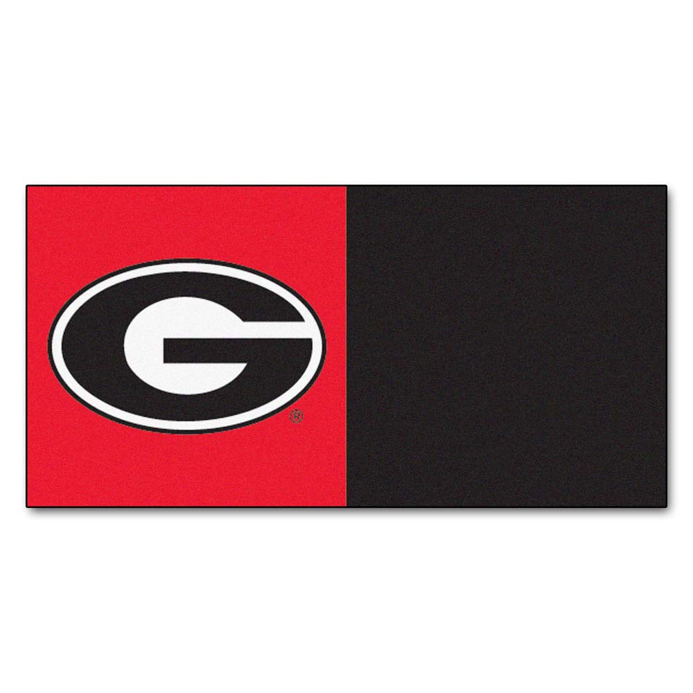 Georgia Bulldogs 18" x 18" Carpet Tiles (Box of 20)