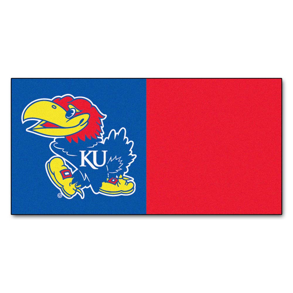 Kansas Jayhawks 18" x 18" Carpet Tiles (Box of 20)