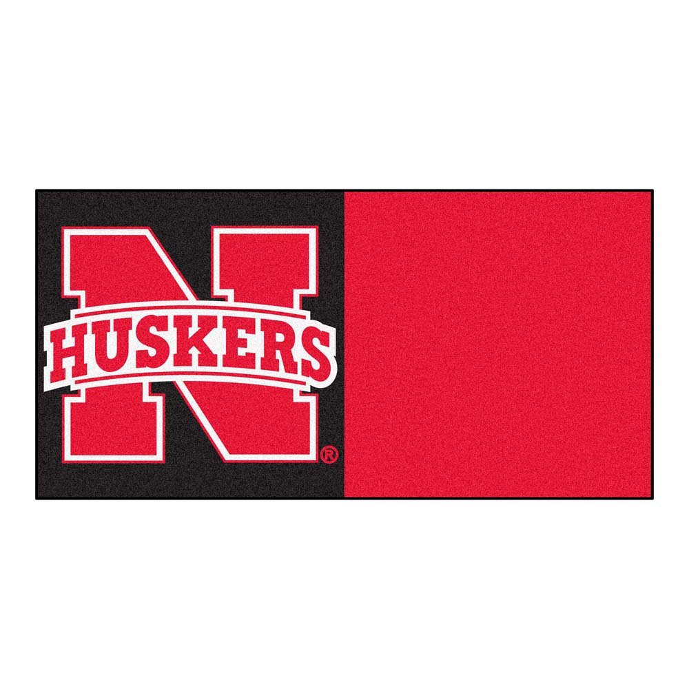 Nebraska Cornhuskers 18" x 18" Carpet Tiles (Box of 20)