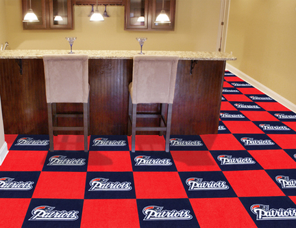 New England Patriots 18" x 18" Carpet Tiles (Box of 20)