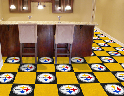 Pittsburgh Steelers 18" x 18" Carpet Tiles (Box of 20)