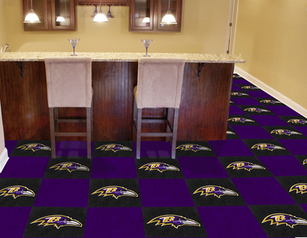 Baltimore Ravens 18" x 18" Carpet Tiles (Box of 20)