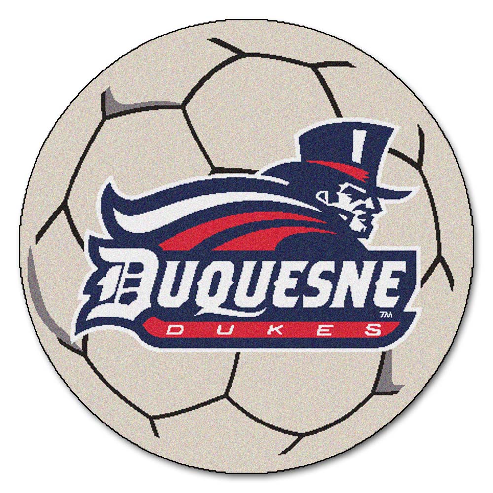 27" Round Duquesne Dukes Soccer Mat