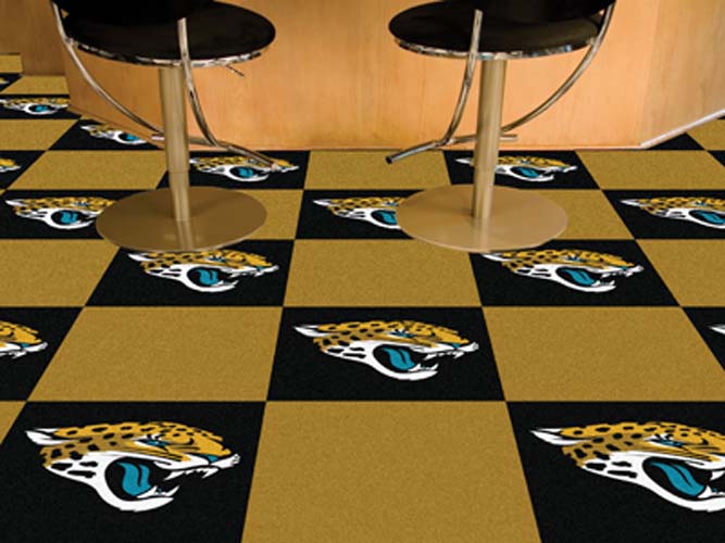 Jacksonville Jaguars 18" x 18" Carpet Tiles (Box of 20)