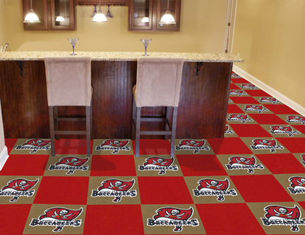 Tampa Bay Buccaneers 18" x 18" Carpet Tiles (Box of 20)