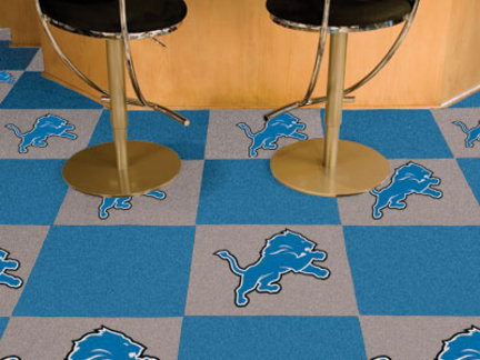 Detroit Lions 18" x 18" Carpet Tiles (Box of 20)