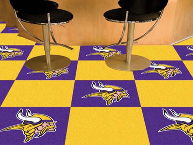 Minnesota Vikings 18" x 18" Carpet Tiles (Box of 20)