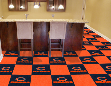 Chicago Bears 18" x 18" Carpet Tiles (Box of 20)