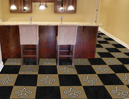 New Orleans Saints 18" x 18" Carpet Tiles (Box of 20)