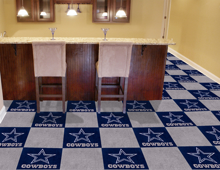 Dallas Cowboys 18" x 18" Carpet Tiles (Box of 20)