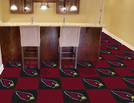 Arizona Cardinals 18" x 18" Carpet Tiles (Box of 20)