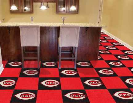 Cincinnati Reds 18" x 18" Carpet Tiles (Box of 20)