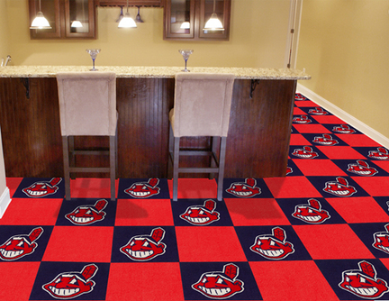 Cleveland Indians 18" x 18" Carpet Tiles (Box of 20)