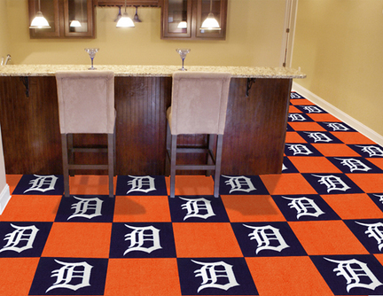 Detroit Tigers 18" x 18" Carpet Tiles (Box of 20)