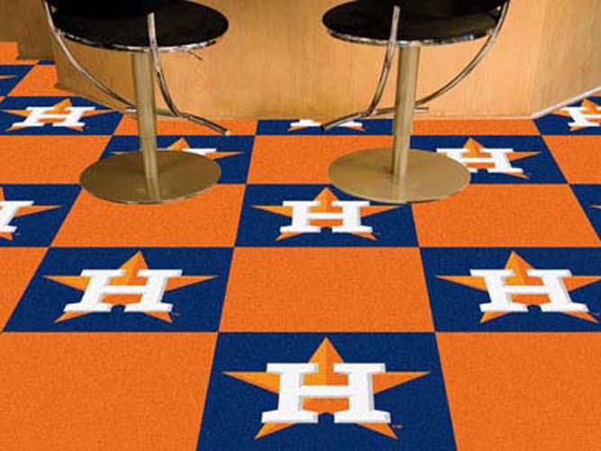 Houston Astros 18" x 18" Carpet Tiles (Box of 20)