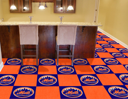 New York Mets 18" x 18" Carpet Tiles (Box of 20)
