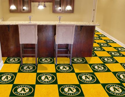 Oakland Athletics 18" x 18" Carpet Tiles (Box of 20)