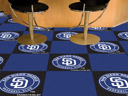 San Diego Padres 18" x 18" Carpet Tiles (Box of 20)