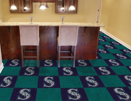 Seattle Mariners 18" x 18" Carpet Tiles (Box of 20)