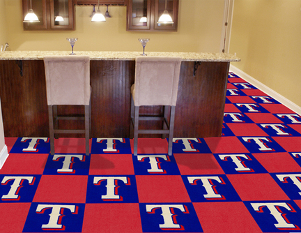 Texas Rangers 18" x 18" Carpet Tiles (Box of 20)