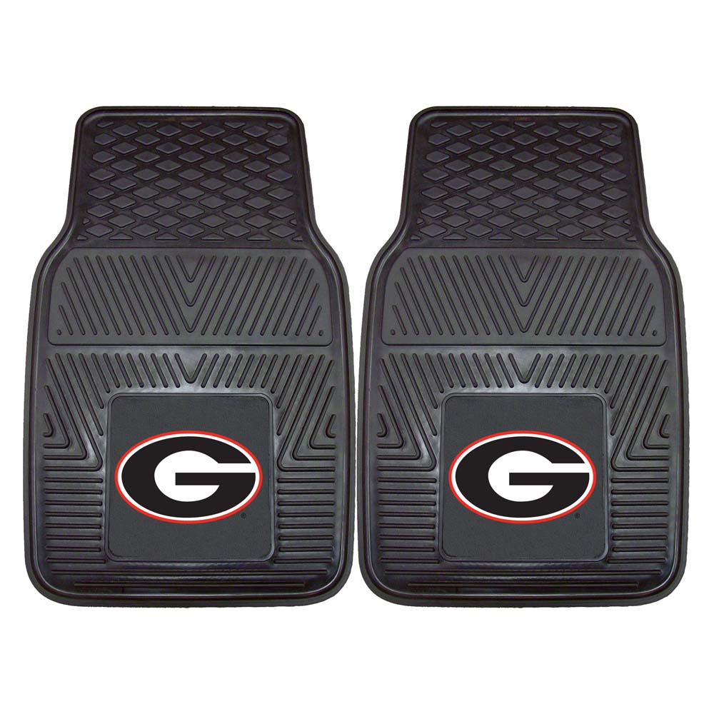 Georgia Bulldogs 18" x 27" Heavy Duty 2-Piece Vinyl Car Mat Set